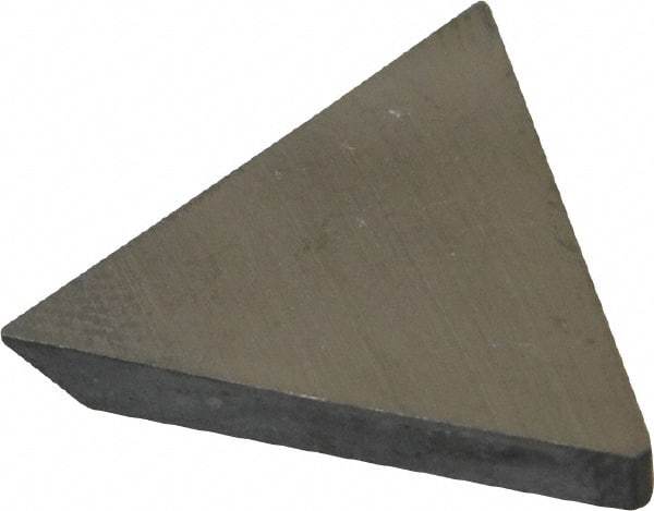 Made in USA - 1/2" Inscribed Circle, Triangle, CBT Chipbreaker for Indexables - 0.094" Thick, 0.054" Effective Width, Carbide - Apex Tool & Supply