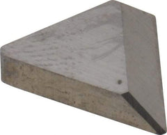 Made in USA - 3/8" Inscribed Circle, Triangle, T Chipbreaker for Indexables - Left Hand, Right Hand Cut, 0.094" Thick, 0.108" Effective Width, Carbide - Apex Tool & Supply