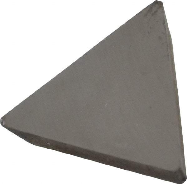Made in USA - 1/2" Inscribed Circle, Triangle, T Chipbreaker for Indexables - Left Hand, Right Hand Cut, 0.094" Thick, 0.101" Effective Width, Carbide - Apex Tool & Supply