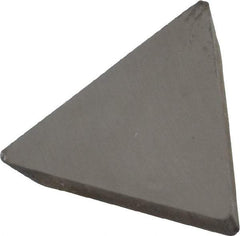Made in USA - 1/2" Inscribed Circle, Triangle, T Chipbreaker for Indexables - Left Hand, Right Hand Cut, 0.094" Thick, 0.101" Effective Width, Carbide - Apex Tool & Supply