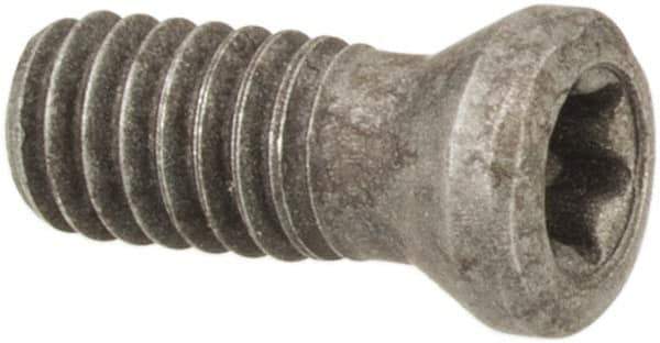 Made in USA - Torx Cap Screw for Indexables - M2.5x0.45 Thread, Industry Std MS-1153, For Use with Inserts - Apex Tool & Supply