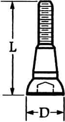 Made in USA - Torx Lock Screw for Indexables - #10-32 Thread, Industry Std VR-2, For Use with Inserts - Apex Tool & Supply