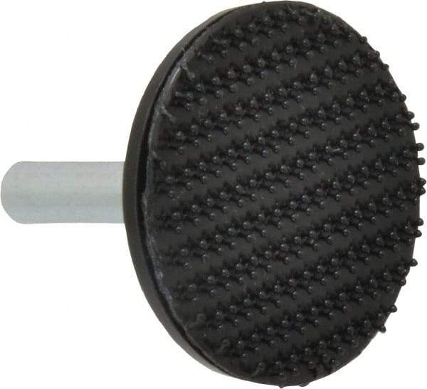 3M - 1-1/2" Diam Hook & Loop Disc Backing Pad - 1/4" Shank Diam, Firm Density, 25,000 RPM - Apex Tool & Supply