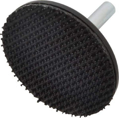 3M - 2" Diam Hook & Loop Disc Backing Pad - 1/4" Shank Diam, Firm Density, 23,000 RPM - Apex Tool & Supply
