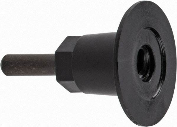 3M - 1-1/2" Diam Quick-Change Disc Backing Pad - 1/4" Shank Diam, 25,000 RPM, Roloc Compatible - Apex Tool & Supply