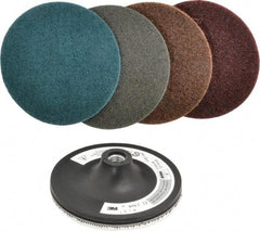 3M - 5 Piece, 5" Disc Diam, Abrasive Disc Kit - Nonwoven - Apex Tool & Supply