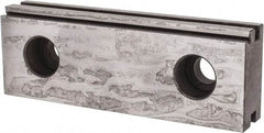 Kurt - 1 Piece Vise Jaw Plate - Steel, 3.969" Long, 0.672" Wide, 1.374" High - Apex Tool & Supply