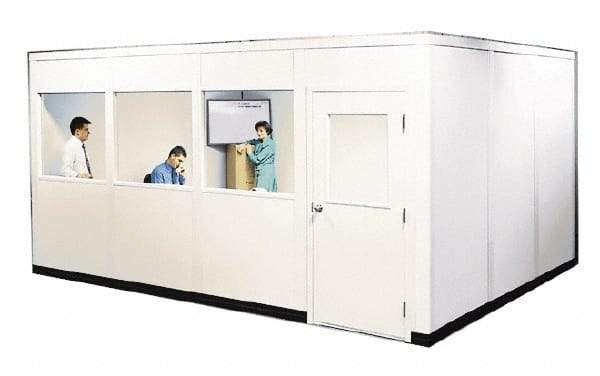 Portafab - 12' Long x 8" Wide, Fire & Sound Panel Temporary Structure - 4 Walls - Apex Tool & Supply
