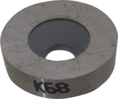 Kennametal - RD452 P Grade K68 Carbide Turning Insert - Uncoated, Round, 1/2" Inscr Circle, 17/64 Thick - Apex Tool & Supply