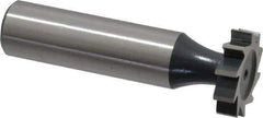 Interstate - 3/4" Diam x 3/16" Face Width, High Speed Steel, 10 Teeth, Shank Connection Woodruff Keyseat Cutter - Uncoated, 2-3/16" OAL x 1/2" Shank, Straight Teeth, ANSI 606, Old Standard 9 - Apex Tool & Supply