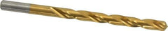 Chicago-Latrobe - 17/64" 135° High Speed Steel Jobber Drill - TiN Finish, Right Hand Cut, Spiral Flute, Straight Shank, 4-1/8" OAL, Split Point - Apex Tool & Supply