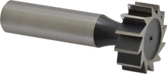 Interstate - 1" Diam x 3/8" Face Width, High Speed Steel, 12 Teeth, Shank Connection Woodruff Keyseat Cutter - Uncoated, 2-3/8" OAL x 1/2" Shank, Straight Teeth, ANSI 1208, Old Standard 152 - Apex Tool & Supply