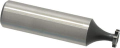 Interstate - 5/16" Diam x 1/16" Face Width, High Speed Steel, 6 Teeth, Shank Connection Woodruff Keyseat Cutter - Uncoated, 2-1/16" OAL x 1/2" Shank, Straight Teeth, ANSI 202-1/2, Old Standard 206 - Apex Tool & Supply