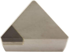 Sumitomo - TPG321 Grade BN2000 PCBN Turning Insert - Uncoated, 60° Triangle, 3/8" Inscr Circle, 1/8" Thick, 1/64" Corner Radius - Apex Tool & Supply