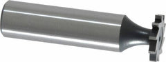 Interstate - 5/8" Diam x 3/32" Face Width, Cobalt, 8 Teeth, Shank Connection Woodruff Keyseat Cutter - Uncoated, 2-3/32" OAL x 1/2" Shank, Straight Teeth, ANSI 305, Old Standard 4 - Apex Tool & Supply