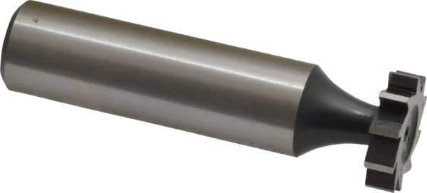 Interstate - 5/8" Diam x 5/32" Face Width, Cobalt, 8 Teeth, Shank Connection Woodruff Keyseat Cutter - Uncoated, 2-5/32" OAL x 1/2" Shank, Straight Teeth, ANSI 505, Old Standard 6 - Apex Tool & Supply