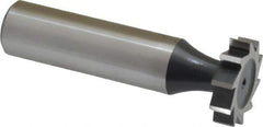 Interstate - 3/4" Diam x 3/16" Face Width, Cobalt, 10 Teeth, Shank Connection Woodruff Keyseat Cutter - Uncoated, 2-3/16" OAL x 1/2" Shank, Straight Teeth, ANSI 606, Old Standard 9 - Apex Tool & Supply
