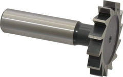 Interstate - 1-1/2" Diam x 1/4" Face Width, Cobalt, 16 Teeth, Shank Connection Woodruff Keyseat Cutter - Uncoated, 2-1/4" OAL x 1/2" Shank, Straight Teeth, ANSI 812, Old Standard 24 - Apex Tool & Supply