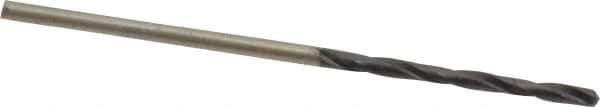 Chicago-Latrobe - 1/16" 135° High Speed Steel Jobber Drill - TiAlN Finish, Right Hand Cut, Spiral Flute, Straight Shank, 1-7/8" OAL, Split Point - Apex Tool & Supply