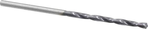 Chicago-Latrobe - 3/32" 135° High Speed Steel Jobber Drill - TiAlN Finish, Right Hand Cut, Spiral Flute, Straight Shank, 2-1/4" OAL, Split Point - Apex Tool & Supply