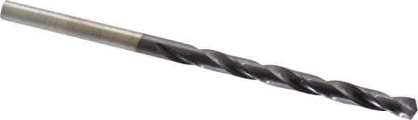 Chicago-Latrobe - 9/64" 135° High Speed Steel Jobber Drill - TiAlN Finish, Right Hand Cut, Spiral Flute, Straight Shank, 2-7/8" OAL, Split Point - Apex Tool & Supply