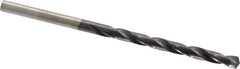 Chicago-Latrobe - 9/64" 135° High Speed Steel Jobber Drill - TiAlN Finish, Right Hand Cut, Spiral Flute, Straight Shank, 2-7/8" OAL, Split Point - Apex Tool & Supply