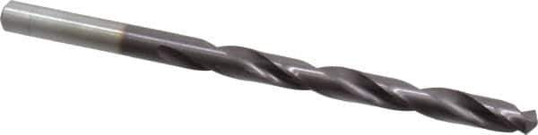 Chicago-Latrobe - 15/64" 135° High Speed Steel Jobber Drill - TiAlN Finish, Right Hand Cut, Spiral Flute, Straight Shank, 3-7/8" OAL, Split Point - Apex Tool & Supply