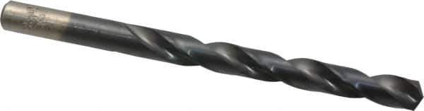 Chicago-Latrobe - 21/64" 135° High Speed Steel Jobber Drill - TiAlN Finish, Right Hand Cut, Spiral Flute, Straight Shank, 4-5/8" OAL, Split Point - Apex Tool & Supply