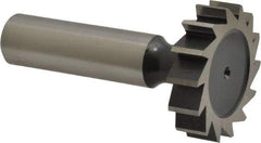 Interstate - 1-1/4" Diam x 5/16" Face Width, Cobalt, 14 Teeth, Shank Connection Woodruff Keyseat Cutter - Uncoated, 2-5/16" OAL x 1/2" Shank, Straight Teeth, ANSI 1010, Old Standard D - Apex Tool & Supply