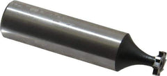 Interstate - 5/16" Diam x 1/16" Face Width, Cobalt, 8 Teeth, Shank Connection Woodruff Keyseat Cutter - Uncoated, 2-1/16" OAL x 1/2" Shank, Straight Teeth, ANSI 202-1/2, Old Standard 206 - Apex Tool & Supply