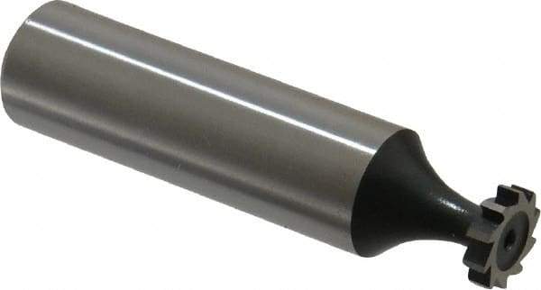 Interstate - 3/8" Diam x 3/32" Face Width, Cobalt, 6 Teeth, Shank Connection Woodruff Keyseat Cutter - Uncoated, 2-3/32" OAL x 1/2" Shank, Straight Teeth, ANSI 303, Old Standard 212 - Apex Tool & Supply