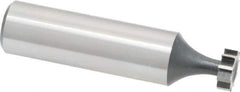 Interstate - 3/8" Diam x 1/8" Face Width, Cobalt, 6 Teeth, Shank Connection Woodruff Keyseat Cutter - Uncoated, 2-1/8" OAL x 1/2" Shank, Straight Teeth, ANSI 403, Old Standard 213 - Apex Tool & Supply