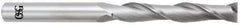 OSG - 1/4", 1-1/2" LOC, 1/4" Shank Diam, 6" OAL, 2 Flute, Solid Carbide Square End Mill - Single End, Uncoated, Spiral Flute, 30° Helix, Centercutting, Right Hand Cut, Right Hand Flute, Series 482 - Apex Tool & Supply