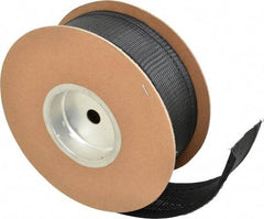 Techflex - Black Braided Cable Sleeve - 25' Coil Length, -103 to 257°F - Apex Tool & Supply