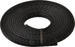 Techflex - Black Braided Expandable Cable Sleeve - 10' Coil Length, -103 to 257°F - Apex Tool & Supply
