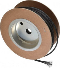 Techflex - Black Braided Expandable Cable Sleeve - 100' Coil Length, -103 to 257°F - Apex Tool & Supply