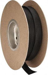 Techflex - Black Braided Expandable Cable Sleeve - 50' Coil Length, -103 to 257°F - Apex Tool & Supply