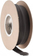 Techflex - Black Braided Expandable Cable Sleeve - 50' Coil Length, -103 to 257°F - Apex Tool & Supply