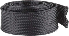 Techflex - Black Braided Expandable Cable Sleeve - 10' Coil Length, -103 to 257°F - Apex Tool & Supply