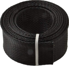 Techflex - Black Braided Expandable Cable Sleeve - 10' Coil Length, -103 to 257°F - Apex Tool & Supply