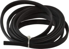 Techflex - Black Braided Expandable Cable Sleeve - 10' Coil Length, -103 to 257°F - Apex Tool & Supply
