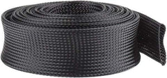 Techflex - Black Braided Expandable Cable Sleeve - 10' Coil Length, -103 to 257°F - Apex Tool & Supply