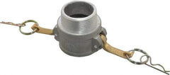 EVER-TITE Coupling Products - 2" Aluminum Cam & Groove Suction & Discharge Hose Female Coupler Male NPT Thread - Part B, 2" Thread, 250 Max psi - Apex Tool & Supply