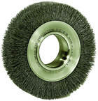 7" Diameter - 2" Arbor Hole - Crimped Steel Wire Straight Wheel - Apex Tool & Supply