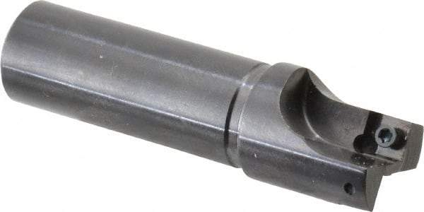 Cutting Tool Technologies - 7/8" Cut Diam, 0.28" Max Depth of Cut, 3/4" Shank Diam, 3" OAL, Indexable Square Shoulder Centercutting End Mill - SPEH 2.522 Inserts, Flatted Shank, 90° Lead Angle - Apex Tool & Supply