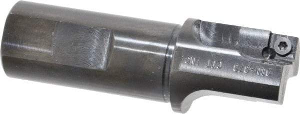 Cutting Tool Technologies - 1-1/4" Cut Diam, 0.34" Max Depth of Cut, 1" Shank Diam, 3.62" OAL, Indexable Square Shoulder Centercutting End Mill - SPEB 322, SPEH 322 Inserts, Flatted Shank, 90° Lead Angle - Apex Tool & Supply