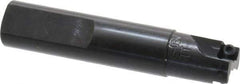 Cutting Tool Technologies - 5/8" Cut Diam, 0.22" Max Depth of Cut, 5/8" Shank Diam, 3.12" OAL, Indexable Square Shoulder End Mill - SPEH 222 Inserts, Weldon Shank, 90° Lead Angle - Apex Tool & Supply