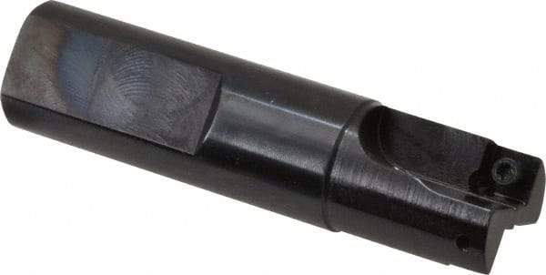 Cutting Tool Technologies - 3/4" Cut Diam, 0.28" Max Depth of Cut, 3/4" Shank Diam, 3.03" OAL, Indexable Square Shoulder End Mill - SPEH 2.522 Inserts, Weldon Shank, 90° Lead Angle - Apex Tool & Supply
