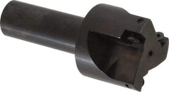Cutting Tool Technologies - 1-1/2" Cut Diam, 0.34" Max Depth of Cut, 3/4" Shank Diam, 3.28" OAL, Indexable Square Shoulder End Mill - SPEH 332 Inserts, Weldon Shank, 90° Lead Angle - Apex Tool & Supply