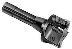 APT - 1-1/4" Cutting Diam, 3/4" Shank Diam, 1-1/4" Max Depth of Cut, Straight Shank Indexable Copy End Mill - 1 Insert, RPG 42 Insert, EMR Toolholder - Apex Tool & Supply